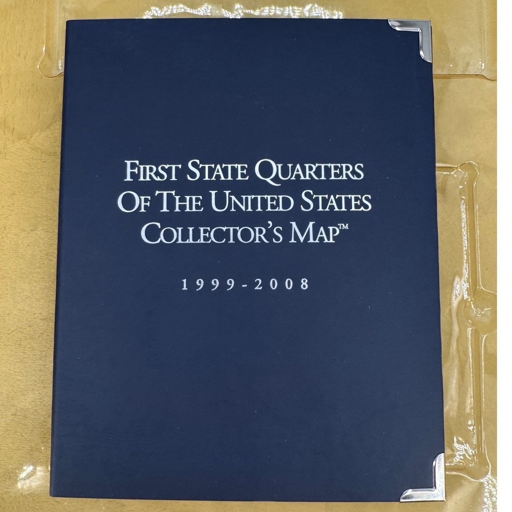 Vintage Special Collector Edition Deluxe First State Quarters US Map 1999-2008